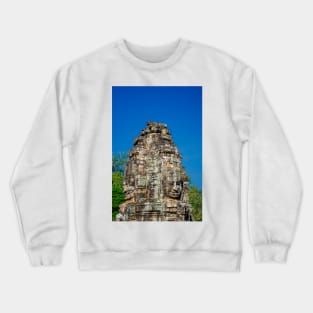 Face Tower, Bayon Temple Crewneck Sweatshirt